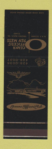 Matchbook Cover - Oceana Officers' Open Mess Virginia Beach VA SAMPLE