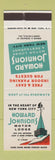 Matchbook Cover - Howard Johnson's New York City CREASED SAMPLE