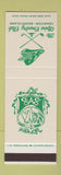 Matchbook Cover - Alpine Country Club Cranton RI WEAR SAMPLE