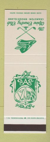 Matchbook Cover - Alpine Country Club Cranton RI WEAR SAMPLE