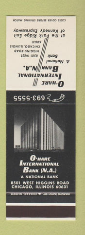 Matchbook Cover - O'Hare International Bank Chicago IL SAMPLE