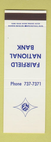 Matchbook Cover - Fairfield National Bank MA? SAMPLE