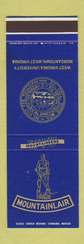 Matchbook Cover - Mountainlair West Virginia University Morgantown WV SAMPLE