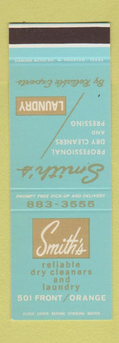 Matchbook Cover - Smith's Dry Cleaners SAMPLE