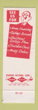 Matchbook Cover - First National Bank Harrison AR SAMPLE