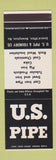 Matchbook Cover - US Pipe & Foundry Birmingham AL SAMPLE