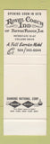 Matchbook Cover - Coach and Horses Club Beaumont TX SAMPLE