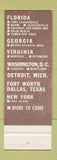 Matchbook Cover - Ranch House Restaurants Hamburgers CHAIN SAMPLE
