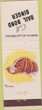 Matchbook Cover - Bail Bond Binger Sacramento CA? Pointer