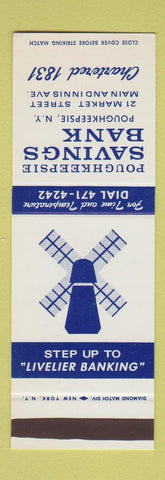 Matchbook Cover - Poughkeepsie Savings Bank NY SAMPLE