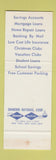 Matchbook Cover - Poughkeepsie Savings Bank NY SAMPLE