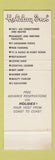 Matchbook Cover - Holiday Inn Ben B Gaines Coral Gables FL WEAR SAMPLE