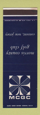 Matchbook Cover - Morris County Golf Club Convent NJ SAMPLE