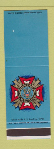 Matchbook Cover - VFW WEAR SAMPLE