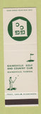 Matchbook Cover - Gainesville Golf Country Club FL SAMPLE