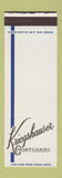Matchbook Cover - Kriegshauser Mortuaries St Louis MO WEAR SAMPLE