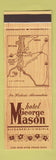 Matchbook Cover - Hotel George Mason Alexandria VA SAMPLE