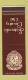 Matchbook Cover - Statesville Country Club NC SAMPLE
