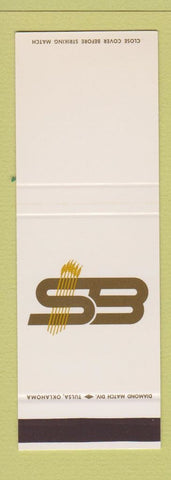 Matchbook Cover - Service Bank of Tonkawa OK SAMPLE