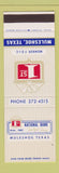 Matchbook Cover - National Bank of Muleshoe TX SAMPLE