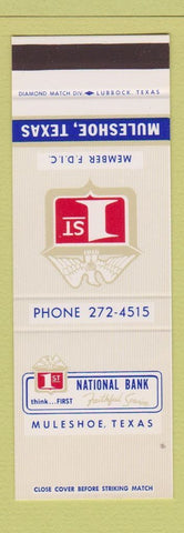 Matchbook Cover - National Bank of Muleshoe TX SAMPLE