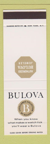 Matchbook Cover - Bulova Watches SAMPLE