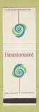 Matchbook Cover - Houstonaire Motor Inn Houston TX  SAMPLE