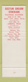 Matchbook Cover - Sizz'lin Sirloin Steak Houses Oklahoma City Lubbock TX SAMPLE