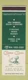 Matchbook Cover - Cross Creek Motor Lodge Titusville PA SAMPLE