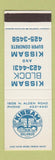 Matchbook Cover - Kissam Block Concrete Orlando FL SAMPLE