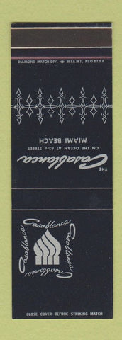 Matchbook Cover - Casablanca Miami Beach FL hotel SAMPLE