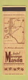 Matchbook Cover - Hotel George Mason Alexandria VA restaurant SAMPLE