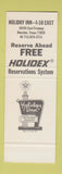 Matchbook Cover - Holiday Inn Houston TX SAMPLE
