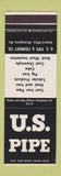 Matchbook Cover - US Pipe Foundry Birmingham AL SAMPLE