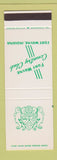Matchbook Cover - Fort Wayne Country Club IN SAMPLE