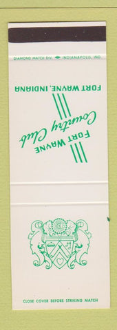 Matchbook Cover - Fort Wayne Country Club IN SAMPLE