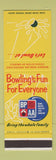 Matchbook Cover - BPAA Bowling Association of America SAMPLE
