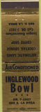 Matchbook Cover - Inglewood Bowl CA bowling gold