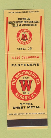 Matchbook Cover - The Woodward Company Sheet Metal Albany NY SAMPLE