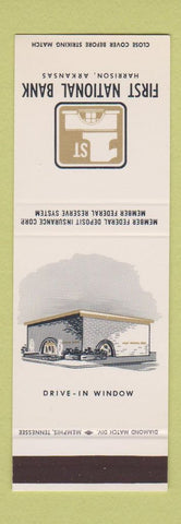 Matchbook Cover - 1st National Bank Harrison AR SAMPLE