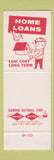 Matchbook Cover - 1st National Bank Harrison AR SAMPLE