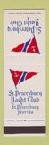 Matchbook Cover - St Petersburgh FL Yacht Club SAMPLE