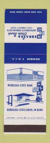 Matchbook Cover - Nebraska State Bank South Sioux City NE SAMPLE