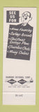 Matchbook Cover - Nebraska State Bank South Sioux City NE SAMPLE