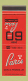 Matchbook Cover - Paris Drive In Stores St Louis? SAMPLE
