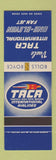 Matchbook Cover - Taca International Airlines Rolls Royce SAMPLE