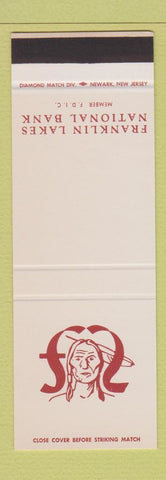 Matchbook Cover - Franklin Lakes National Bank Indian SAMPLE