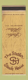 Matchbook Cover - Statler Hilton Steak House Washington DC Hotel WEAR SAMPLE
