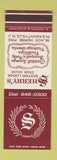 Matchbook Cover - Sherry's Motor Lodge Steak House Pleasantville NJ SAMPLE