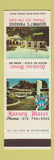 Matchbook Cover - Trinkaus Manot Motel Restaurant Utica NY WEAR SAMPLE